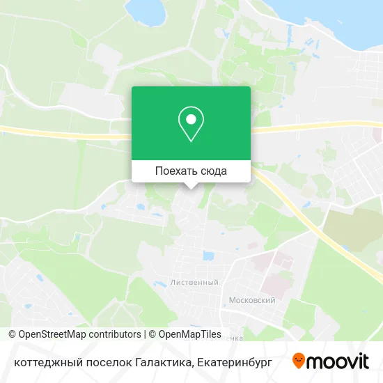 Карта коттеджный поселок Галактика
