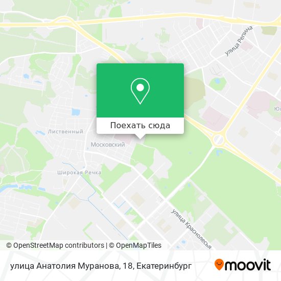 Карта улица Анатолия Муранова, 18