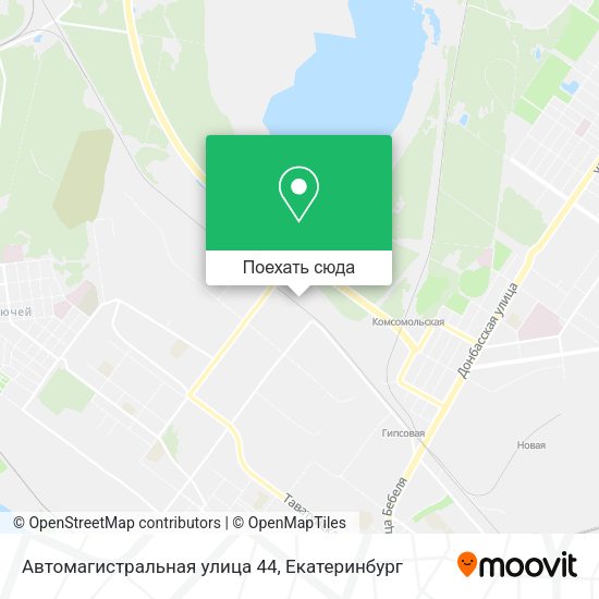 Карта Автомагистральная улица 44