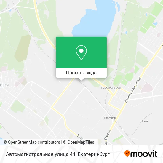 Карта Автомагистральная улица 44