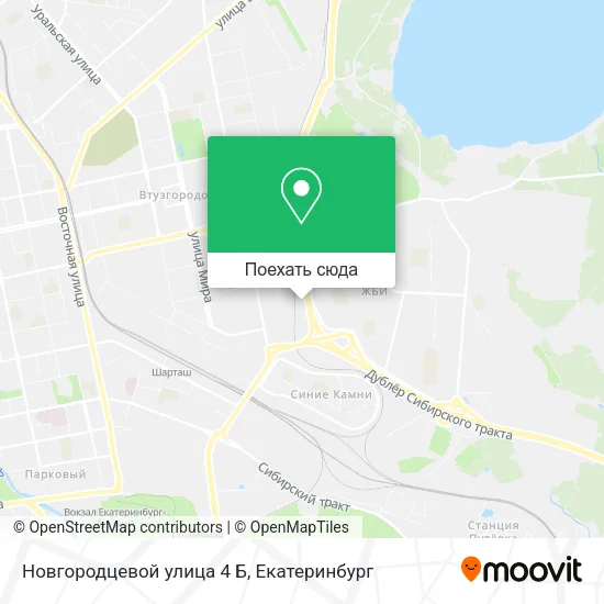 Карта Новгородцевой улица 4 Б