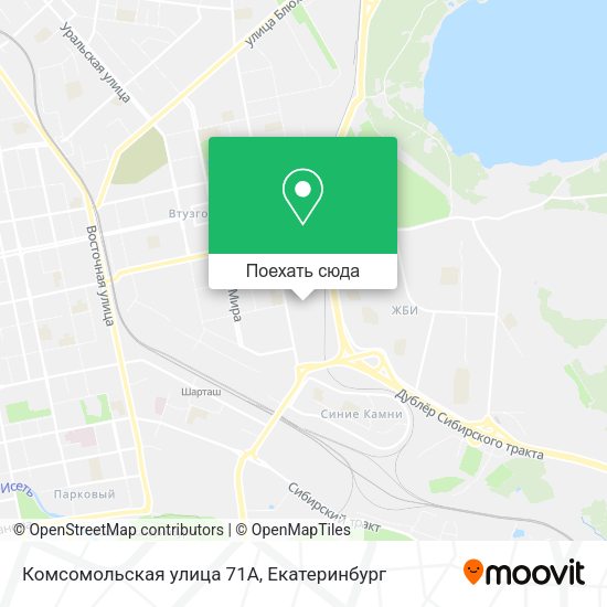 Карта Комсомольская улица 71А