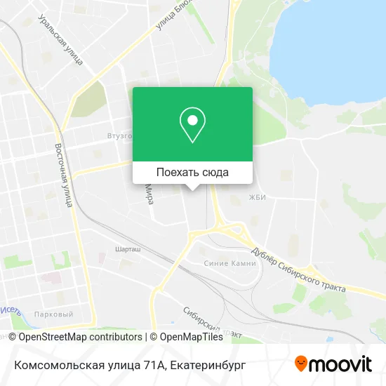 Карта Комсомольская улица 71А