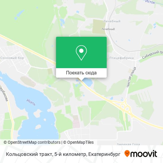Карта Кольцовский тракт, 5-й километр