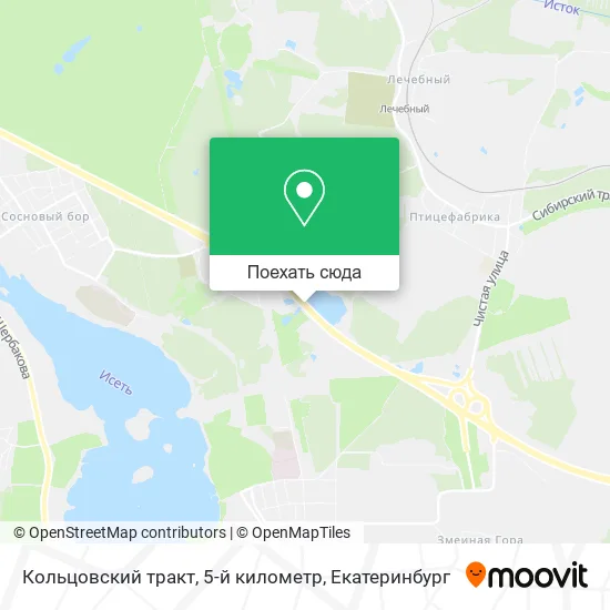 Карта Кольцовский тракт, 5-й километр