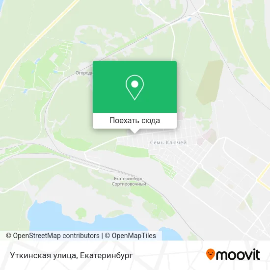 Карта Уткинская улица