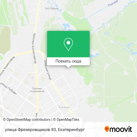 Карта улица Фрезеровщиков 83