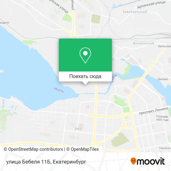 Карта улица Бебеля 11Б