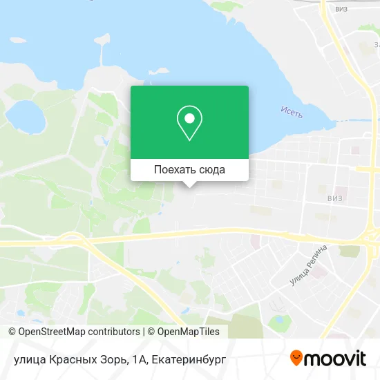 Карта улица Красных Зорь, 1А