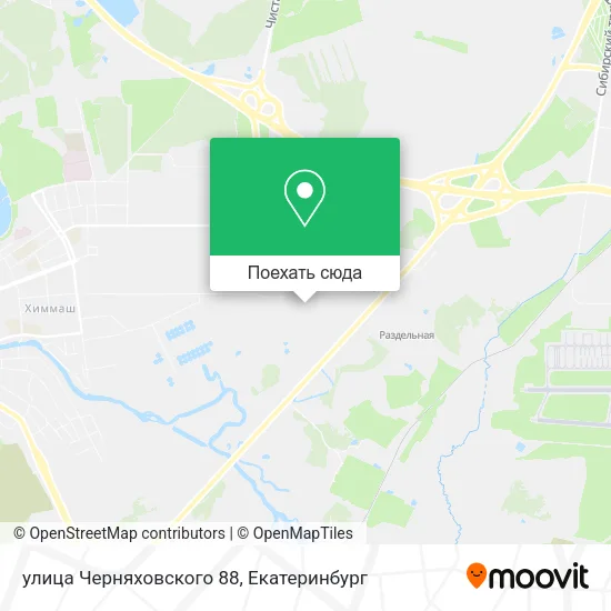 Карта улица Черняховского 88