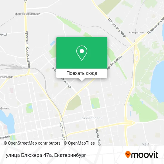 Карта улица Блюхера 47а