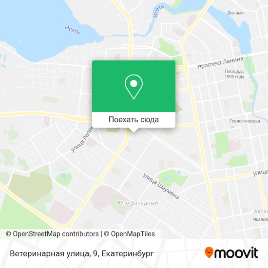 Карта Ветеринарная улица, 9