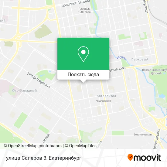 Карта улица Саперов 3