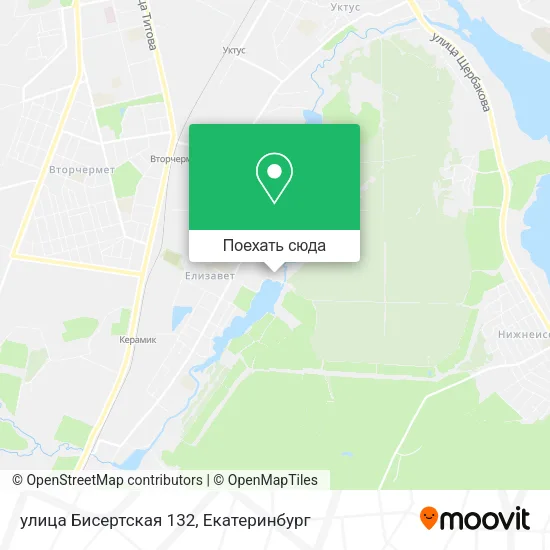 Карта улица Бисертская 132