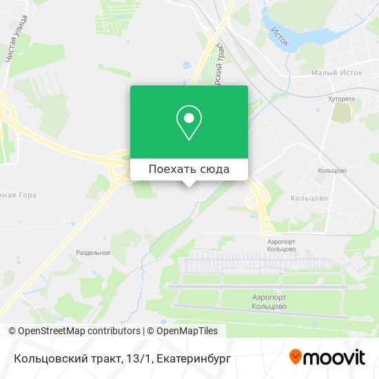 Карта Кольцовский тракт, 13/1