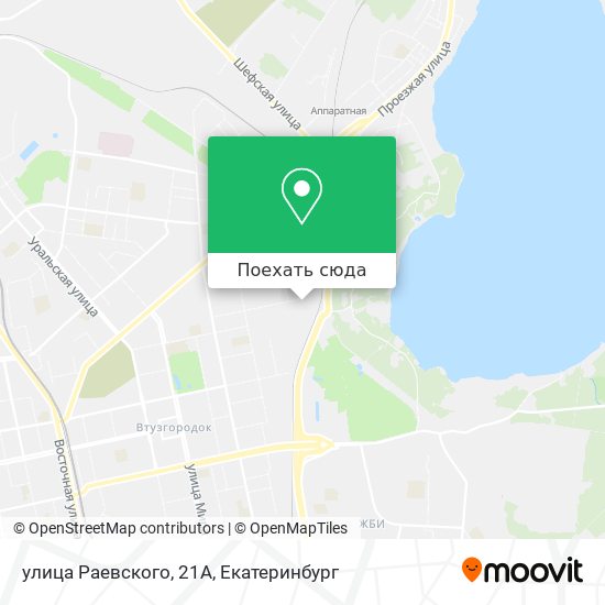 Карта улица Раевского, 21А
