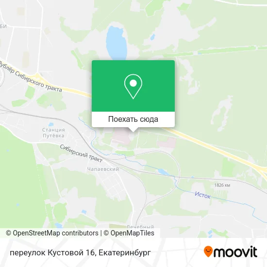 Карта переулок Кустовой 16