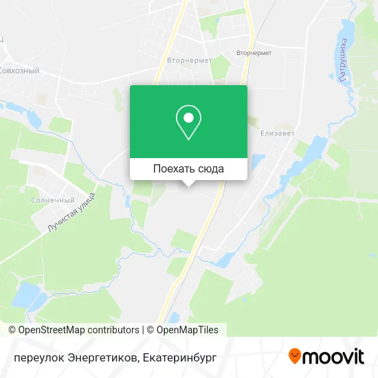 Карта переулок Энергетиков