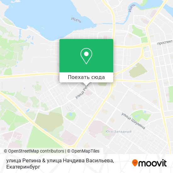 Карта улица Репина & улица Начдива Васильева