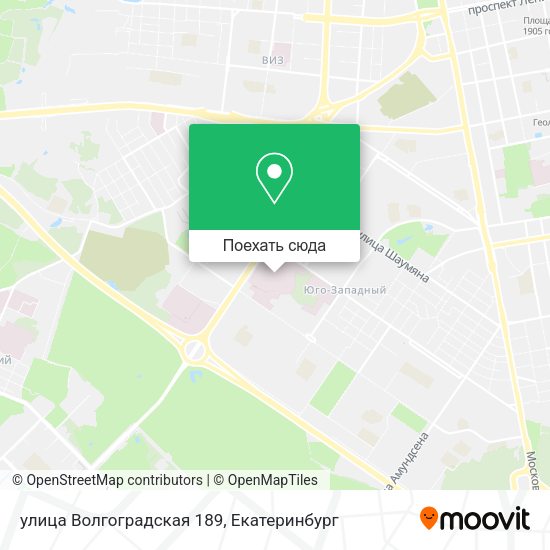 Карта улица Волгоградская 189