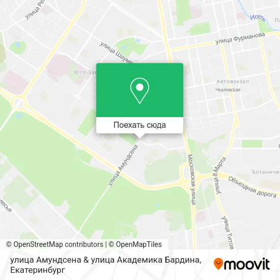 Карта улица Амундсена & улица Академика Бардина