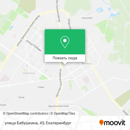 Карта улица Бабушкина, 45