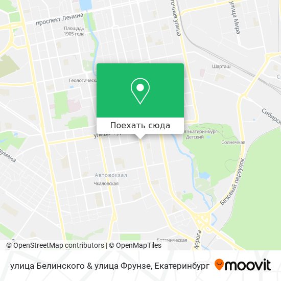 Карта улица Белинского & улица Фрунзе