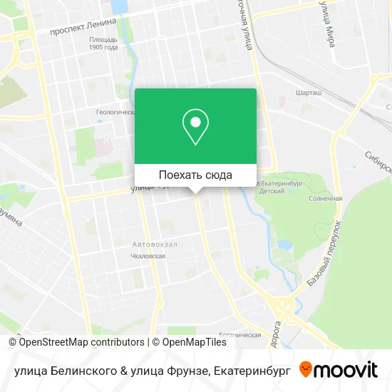 Карта улица Белинского & улица Фрунзе