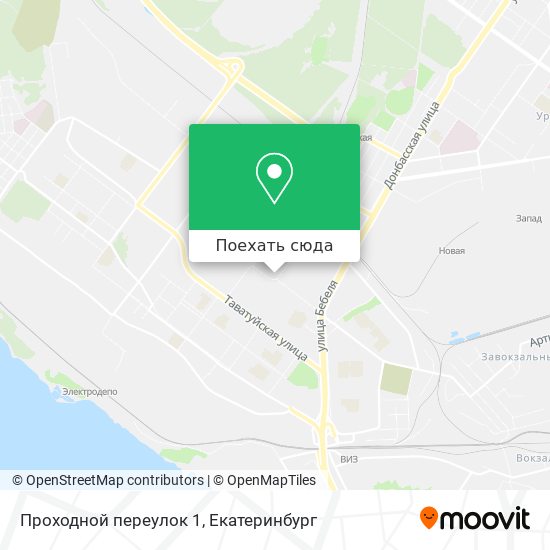 Карта Проходной переулок 1