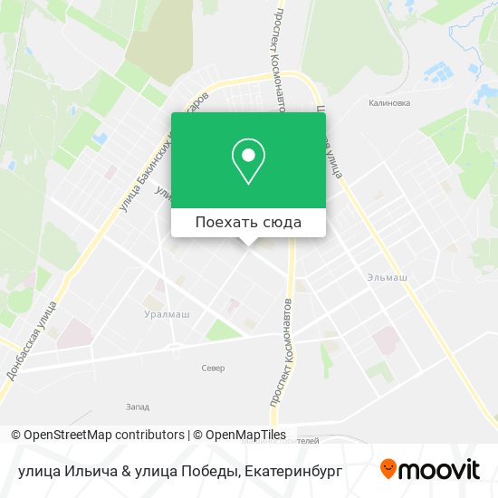 Карта улица Ильича & улица Победы