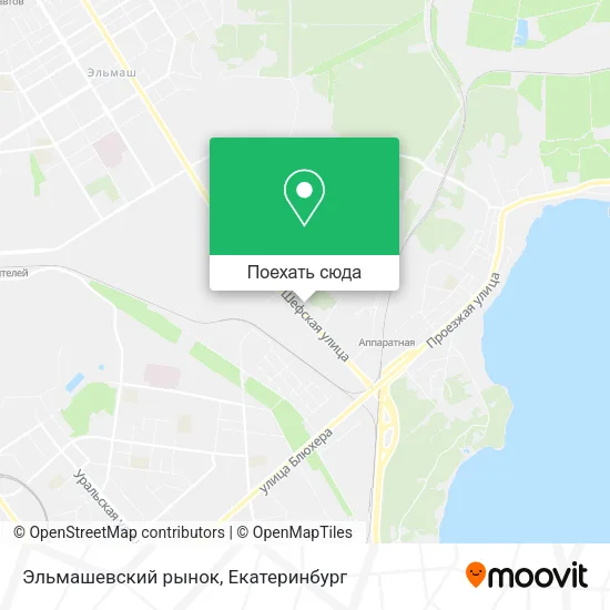 Карта Эльмашевский рынок