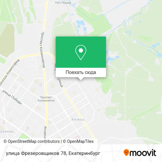 Карта улица Фрезеровщиков 78