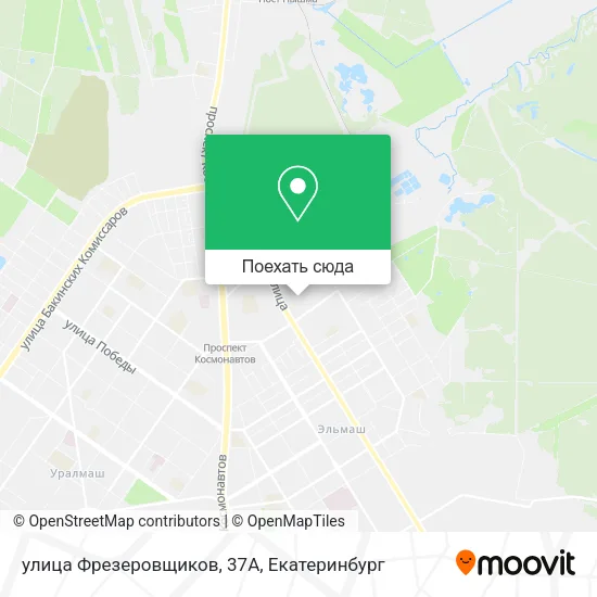Карта улица Фрезеровщиков, 37А