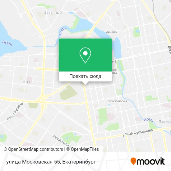 Карта улица Московская 55