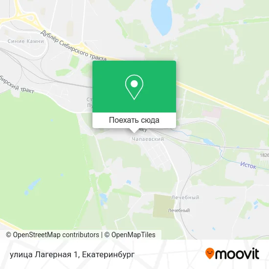 Карта улица Лагерная 1