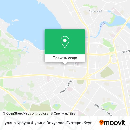 Карта улица Крауля & улица Викулова