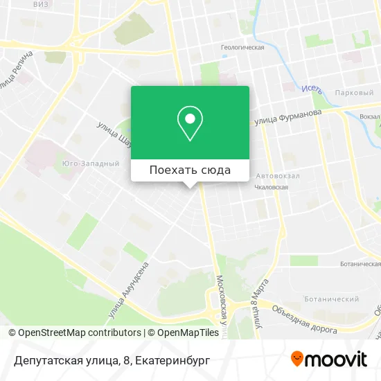 Карта Депутатская улица, 8