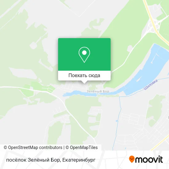 Карта посёлок Зелёный Бор