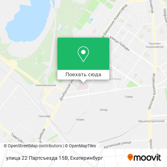 Карта улица 22 Партсъезда 15В