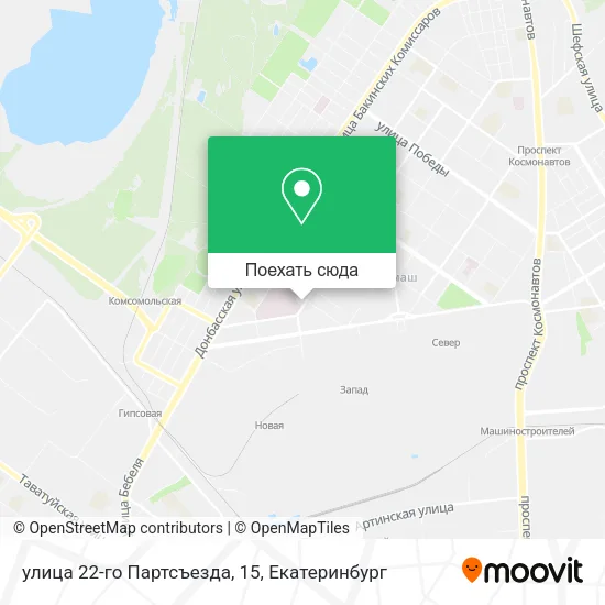 Карта улица 22-го Партсъезда, 15