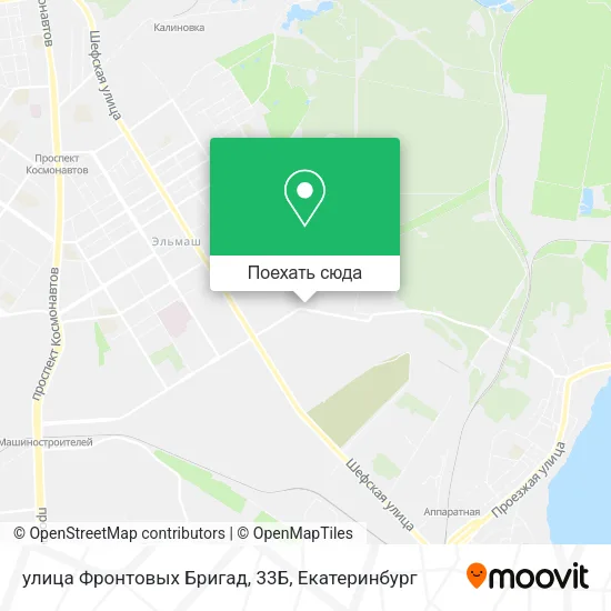Карта улица Фронтовых Бригад, 33Б