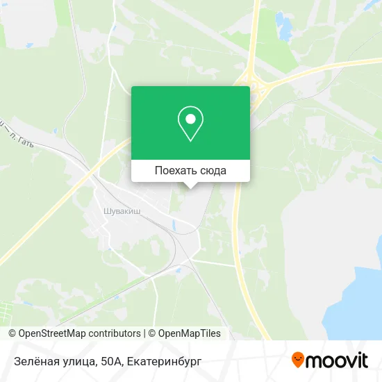 Карта Зелёная улица, 50А