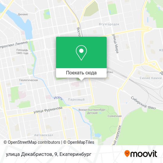 Карта улица Декабристов, 9