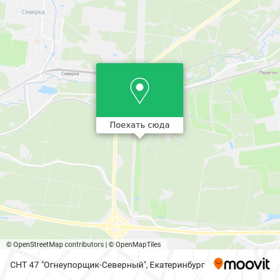 Карта СНТ 47 "Огнеупорщик-Северный"