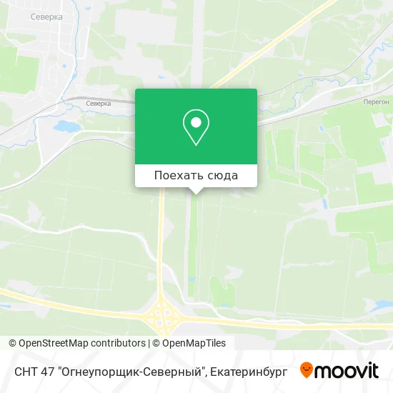 Карта СНТ 47 "Огнеупорщик-Северный"