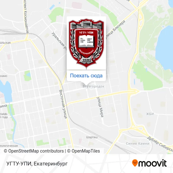Карта УГТУ-УПИ