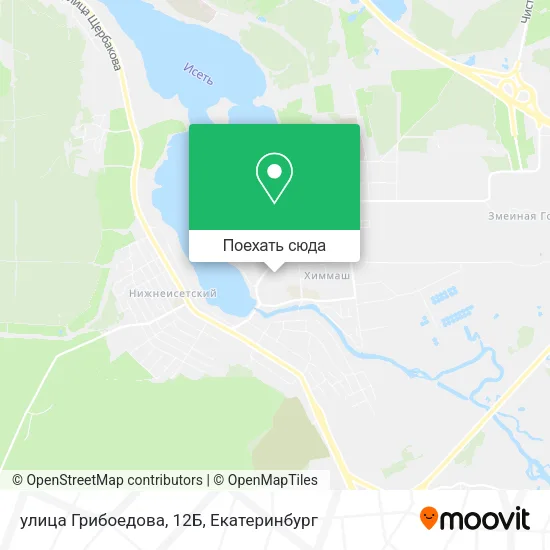 Карта улица Грибоедова, 12Б