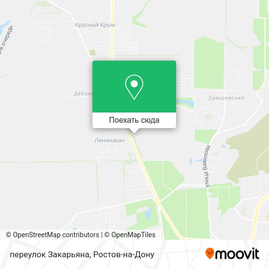 Карта переулок Закарьяна
