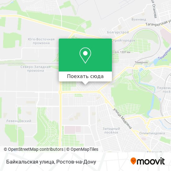 Карта Байкальская улица