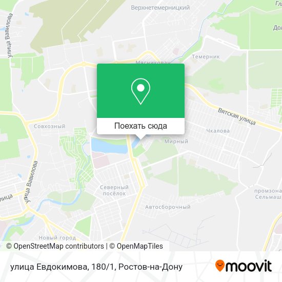 Карта улица Евдокимова, 180/1